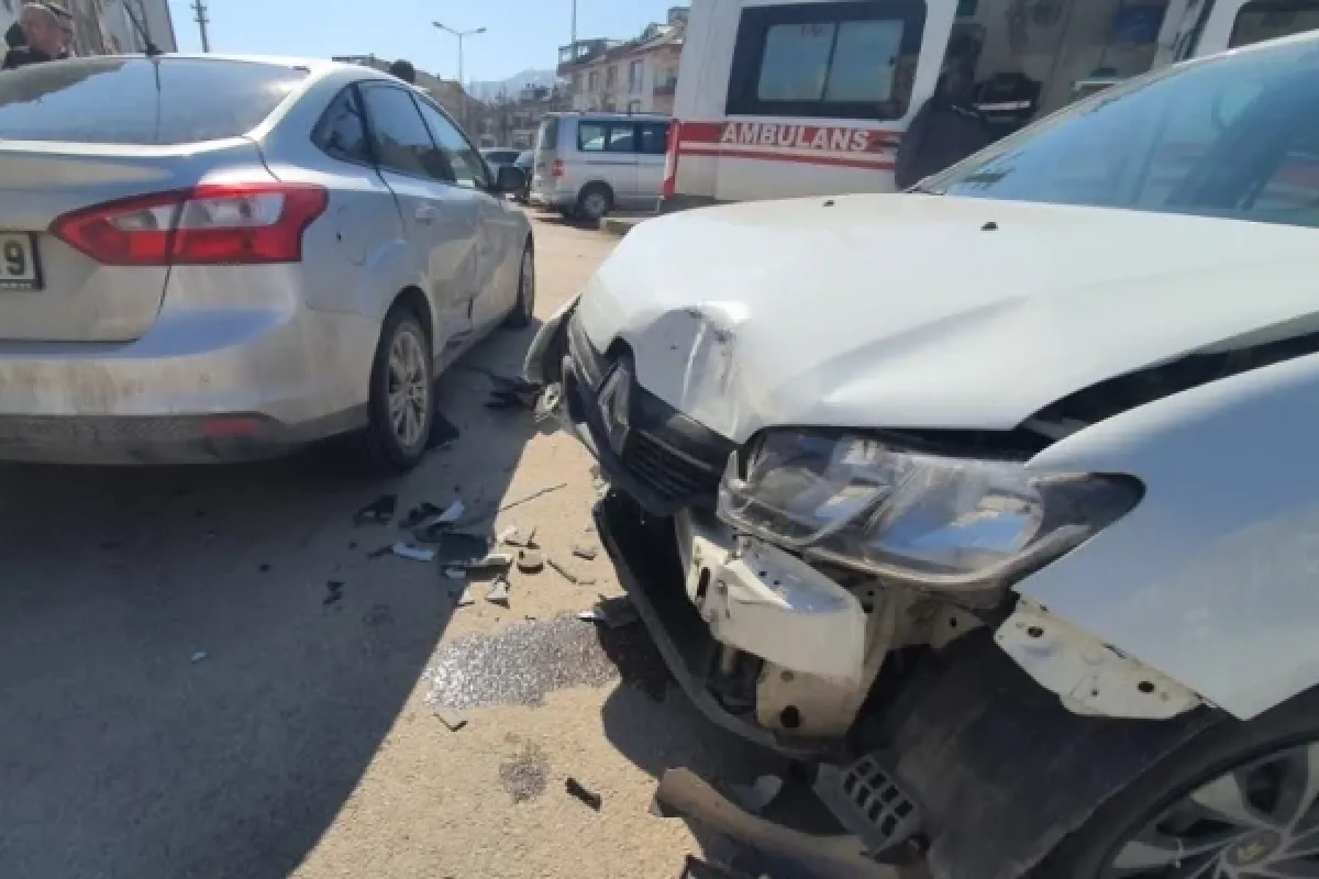 İnegöl'de korkutan kaza