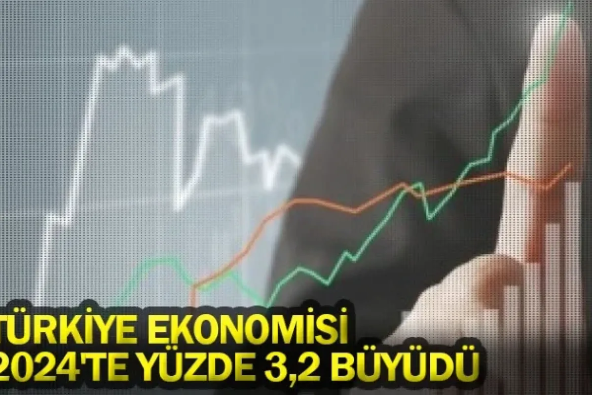 Türkiye ekonomisi 2024'te yüzde 3,2 büyüdü