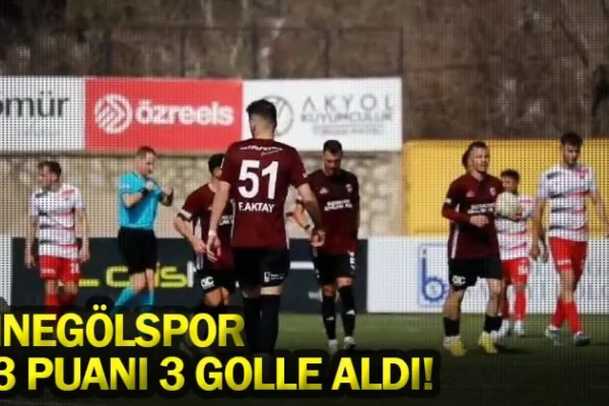 İnegölspor, 3 puanı 3 golle aldı!