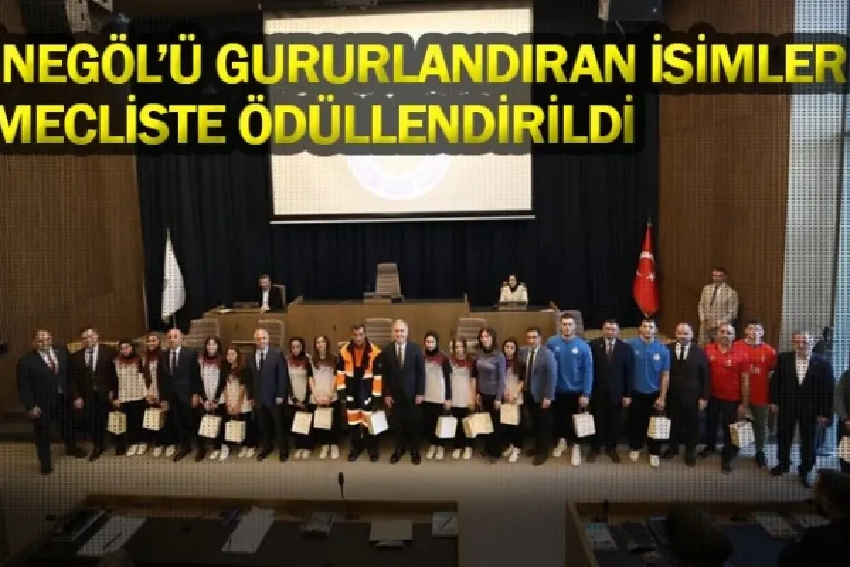 İnegöl’ü Gururlandıran İsimler Mecliste Ödüllendirildi