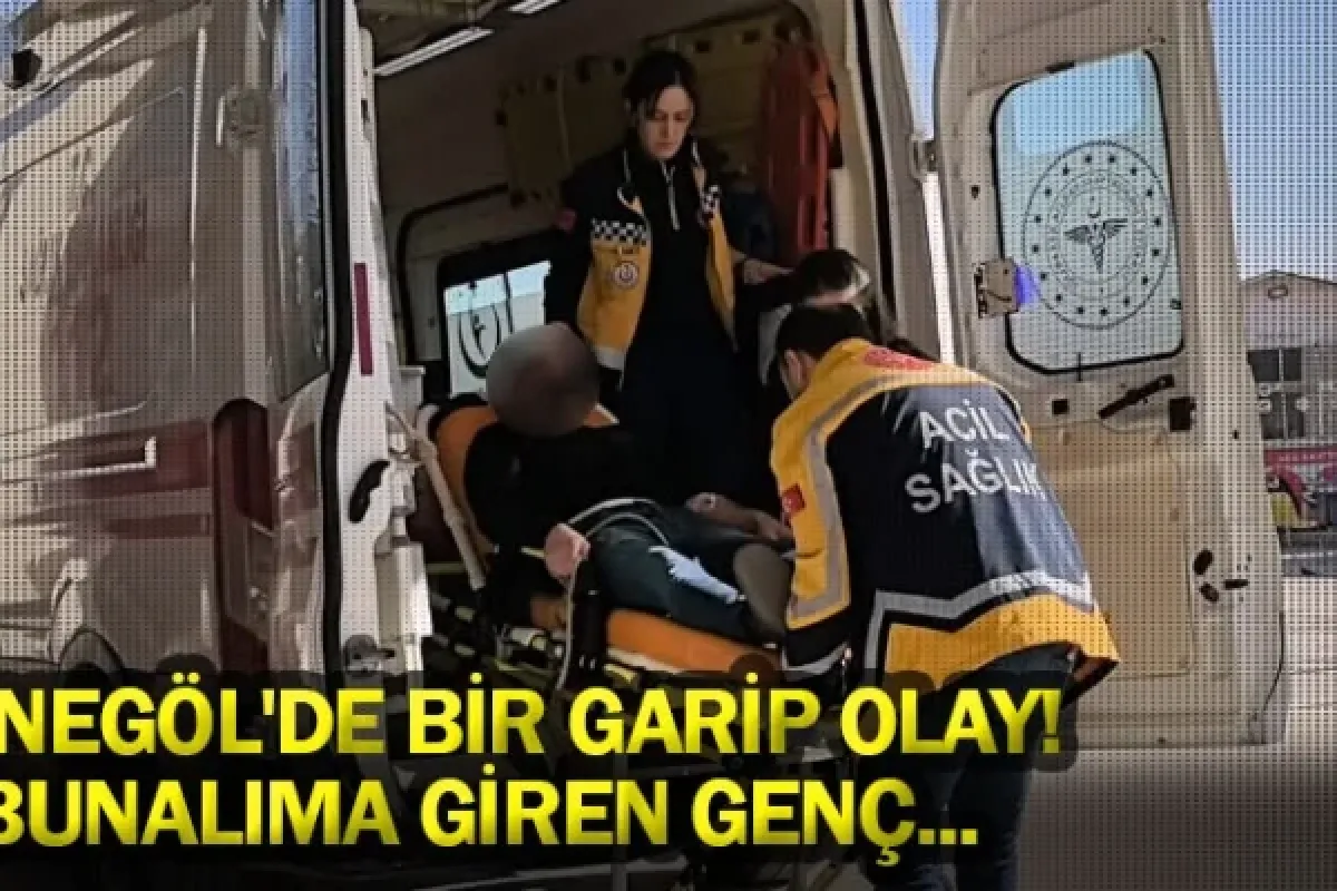 İnegöl'de bir garip olay! Bunalıma giren genç...