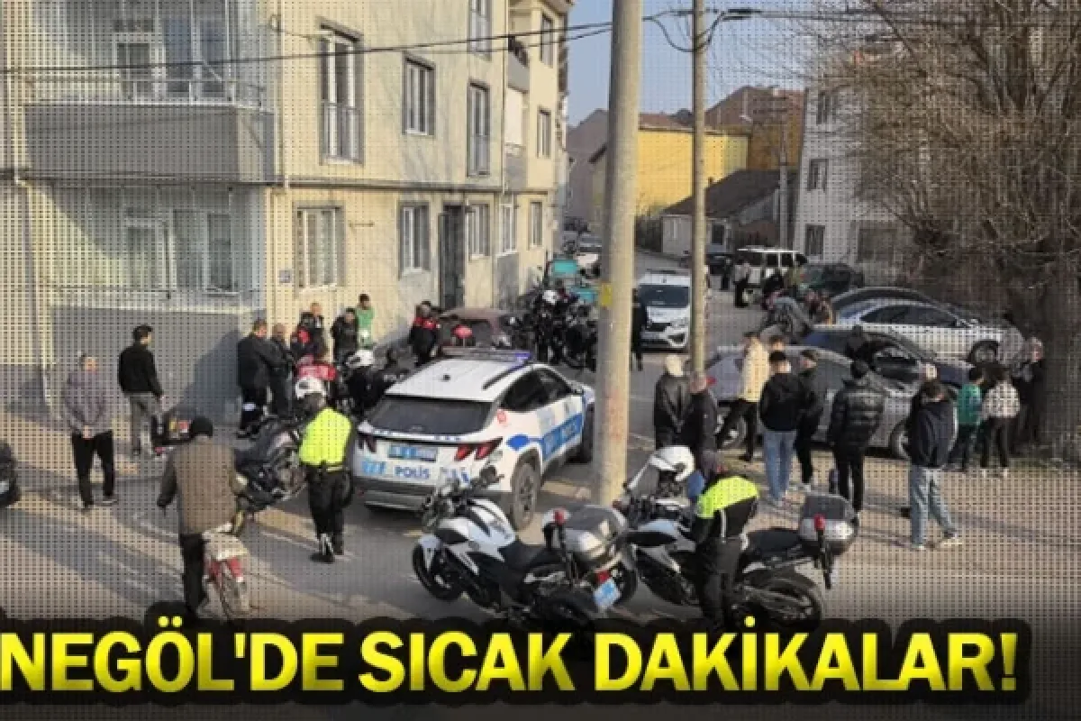 İnegöl'de sıcak dakikalar