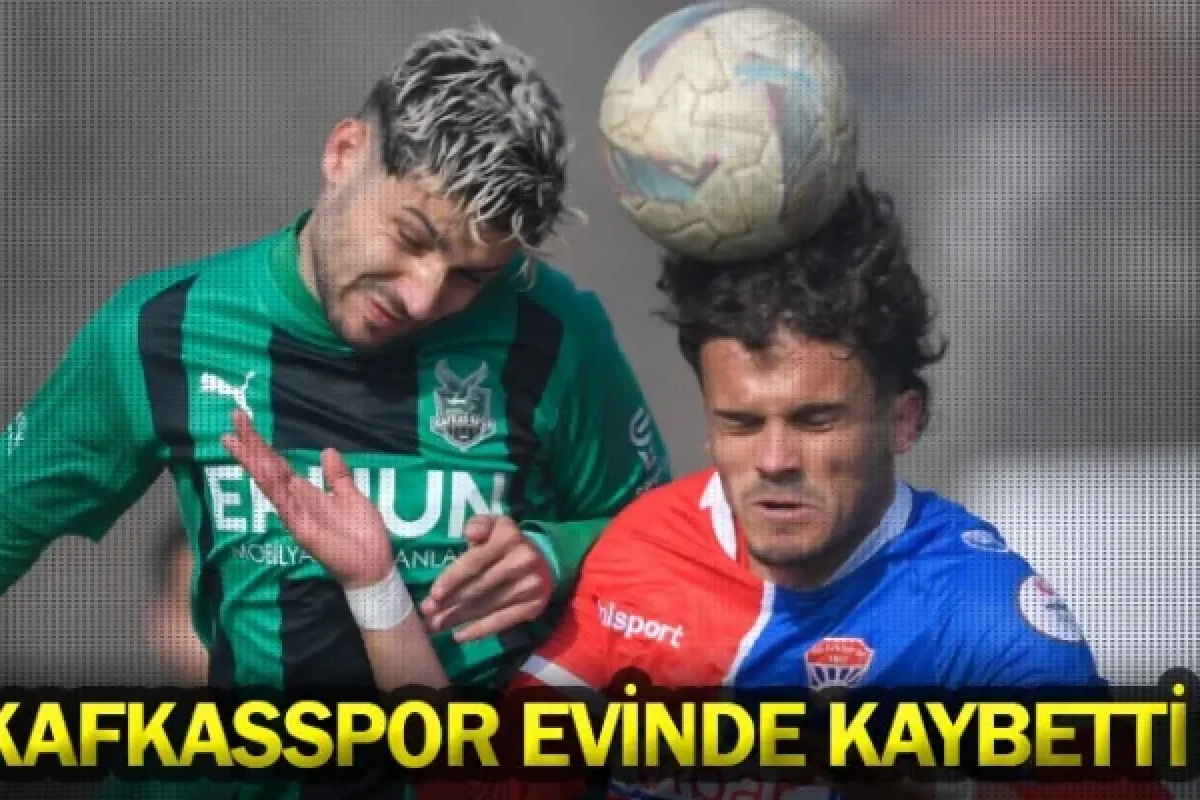 Kafkasspor evinde kaybetti