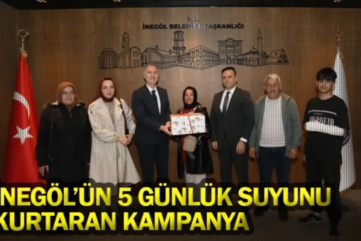 İnegöl'ün 5 günlük suyunu kurtaran kampanya