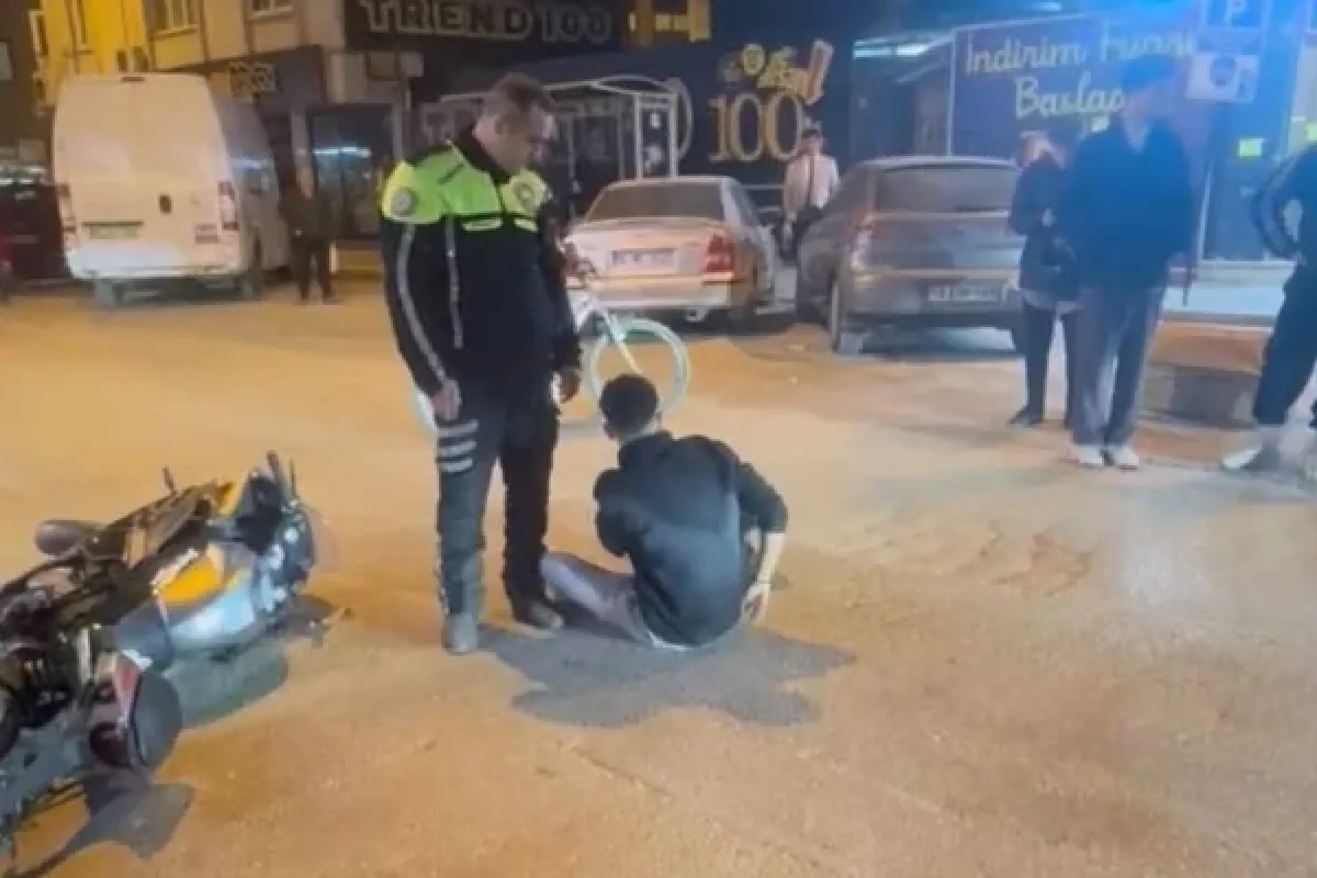 Polisten kaçarken hastanelik oldu