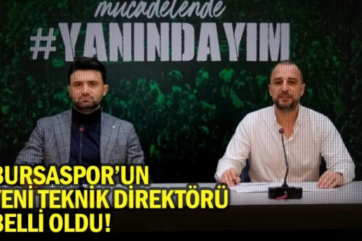 Bursaspor'un yeni teknik direktörü belli oldu!