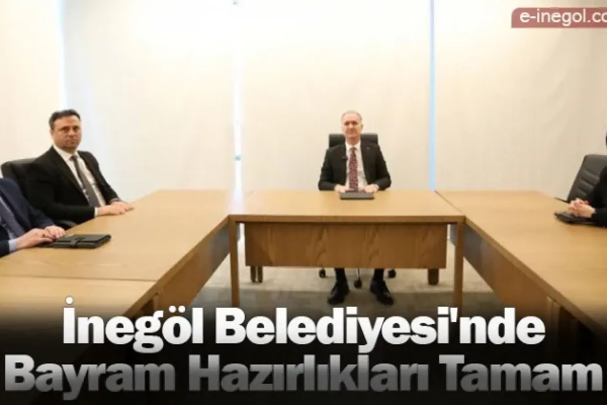 İnegöl Belediyesi'nde bayram hazırlıkları tamam
