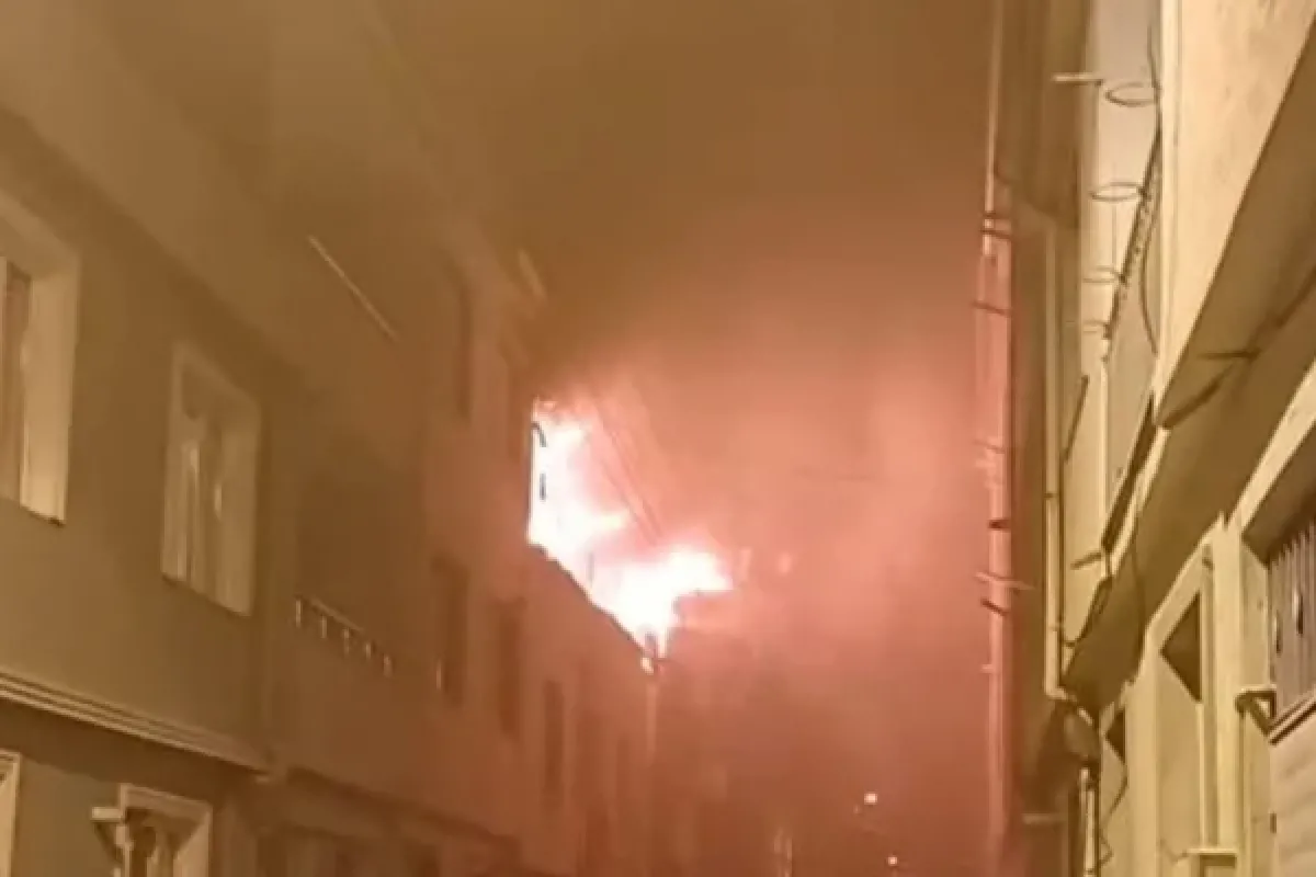 Mesudiye'de yangın