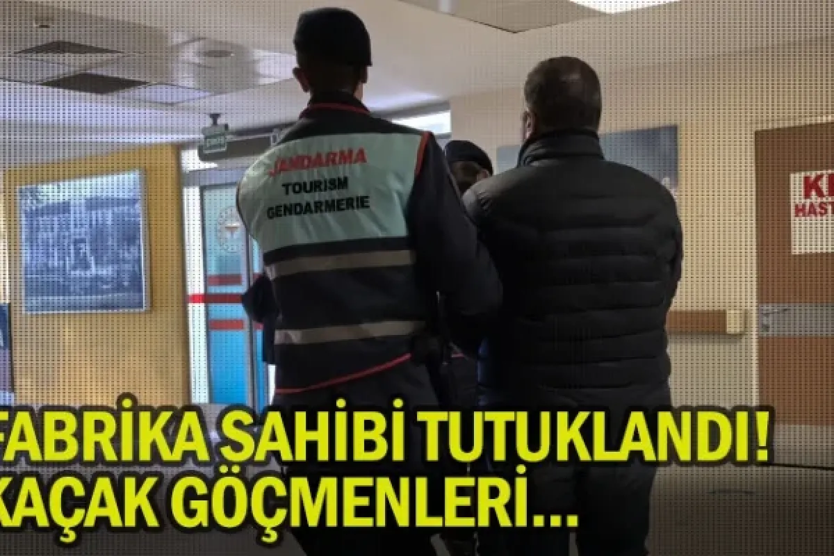 Fabrika sahibi tutuklandı! Kaçak göçmenleri...