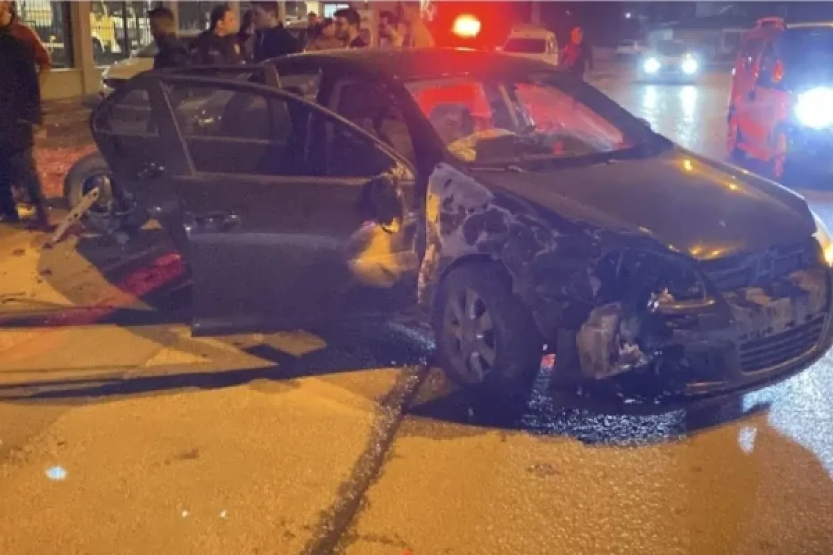 İnegöl'de kaza sonrası gergin anlar