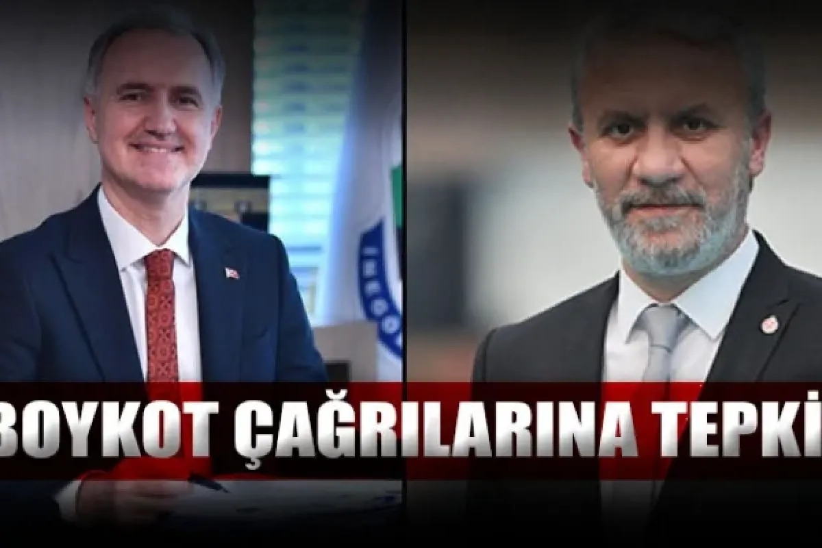 Boykot çağrılarına tepki!