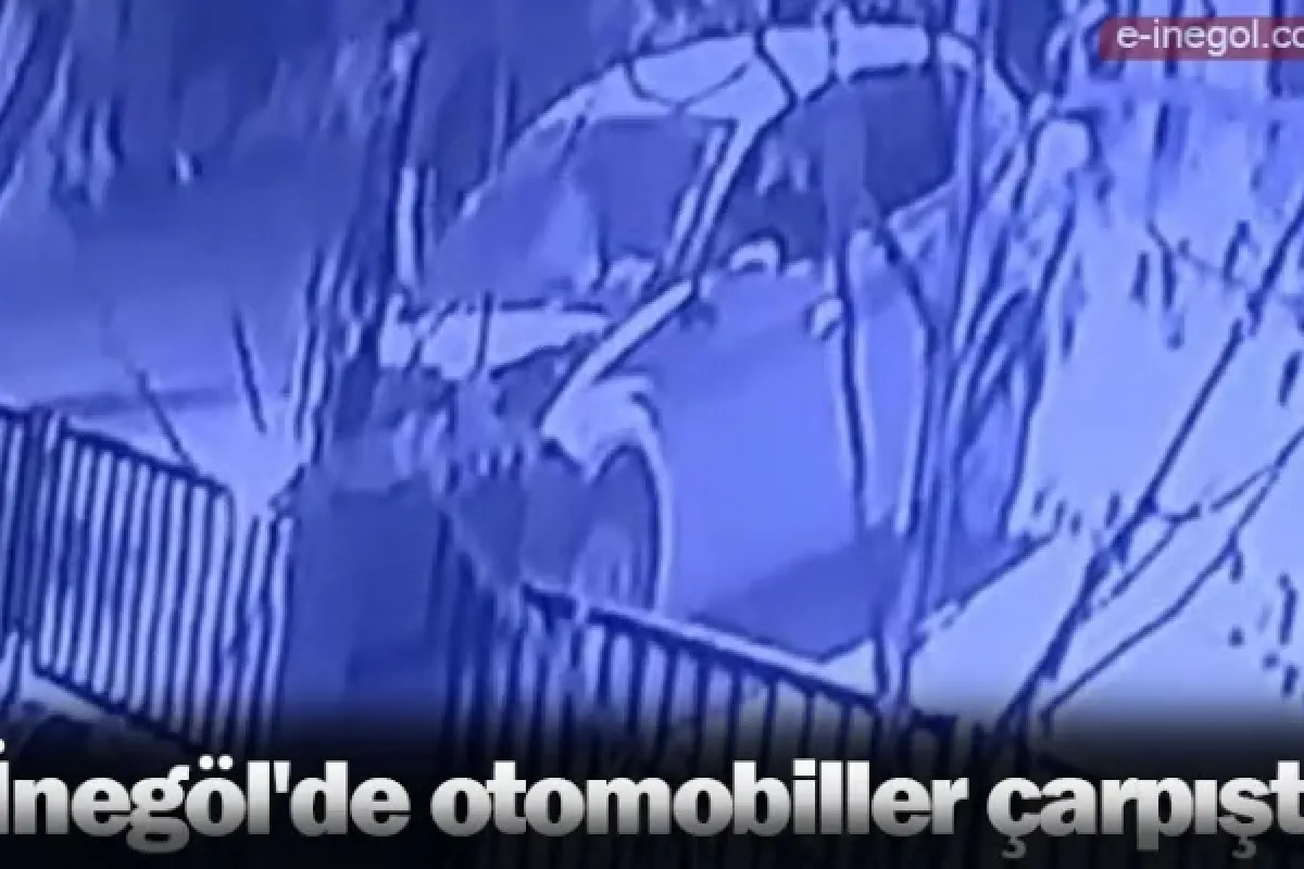 İnegöl'de otomobiller çarpıştı
