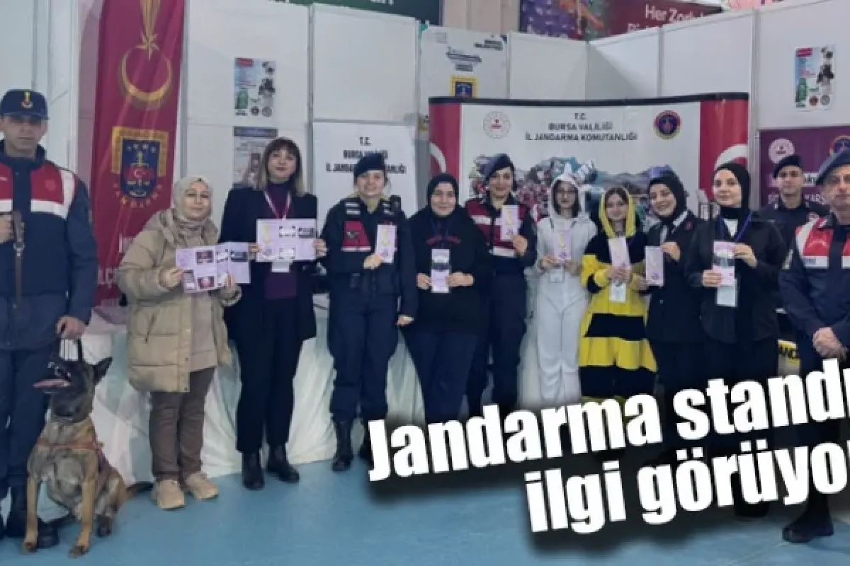 Jandarma standı ilgi görüyor