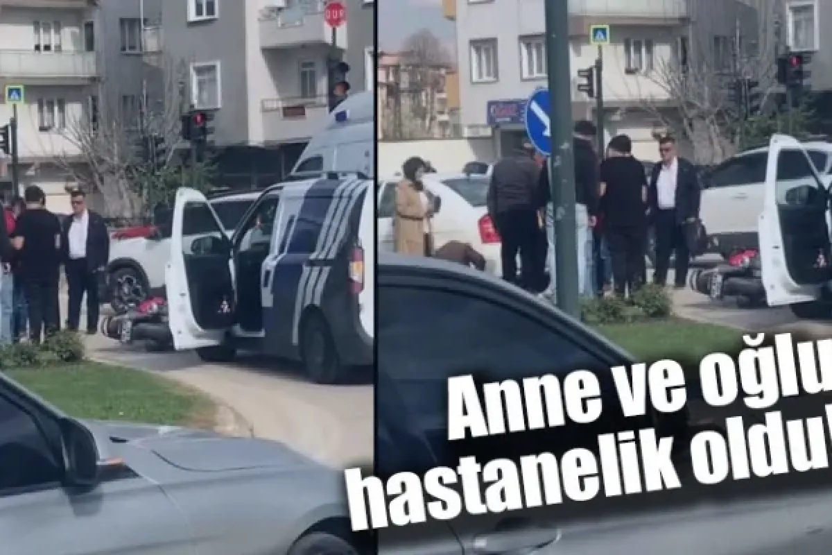 Anne ve oğlu hastanelik oldu!