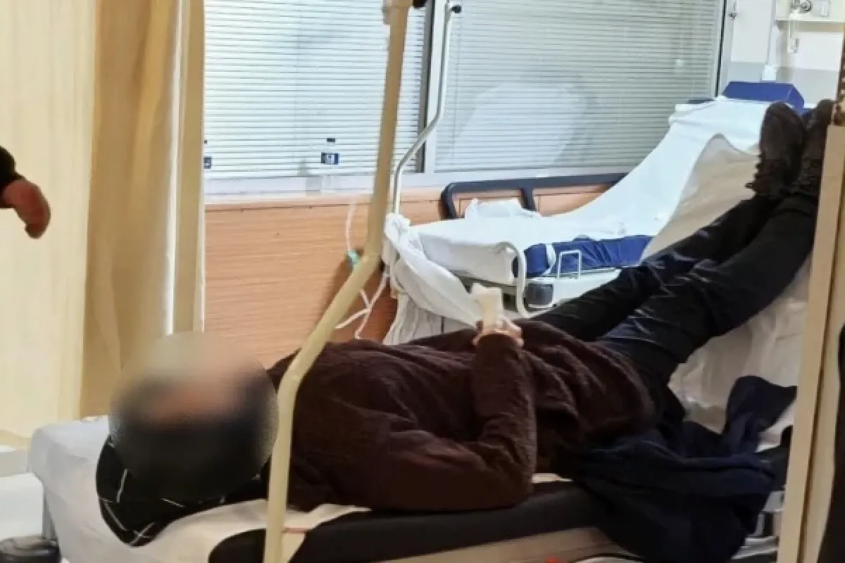 Elini makineye kaptırdı!