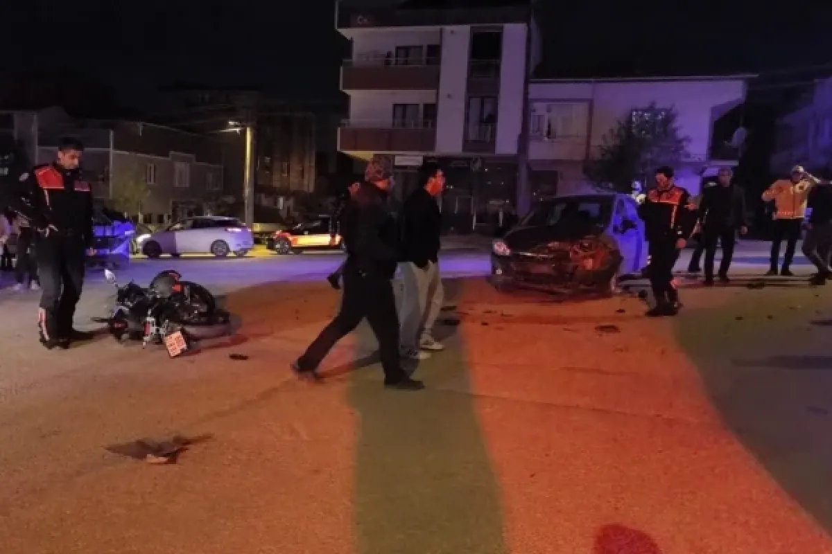 İnegöl'de kaza sonrası gergin anlar
