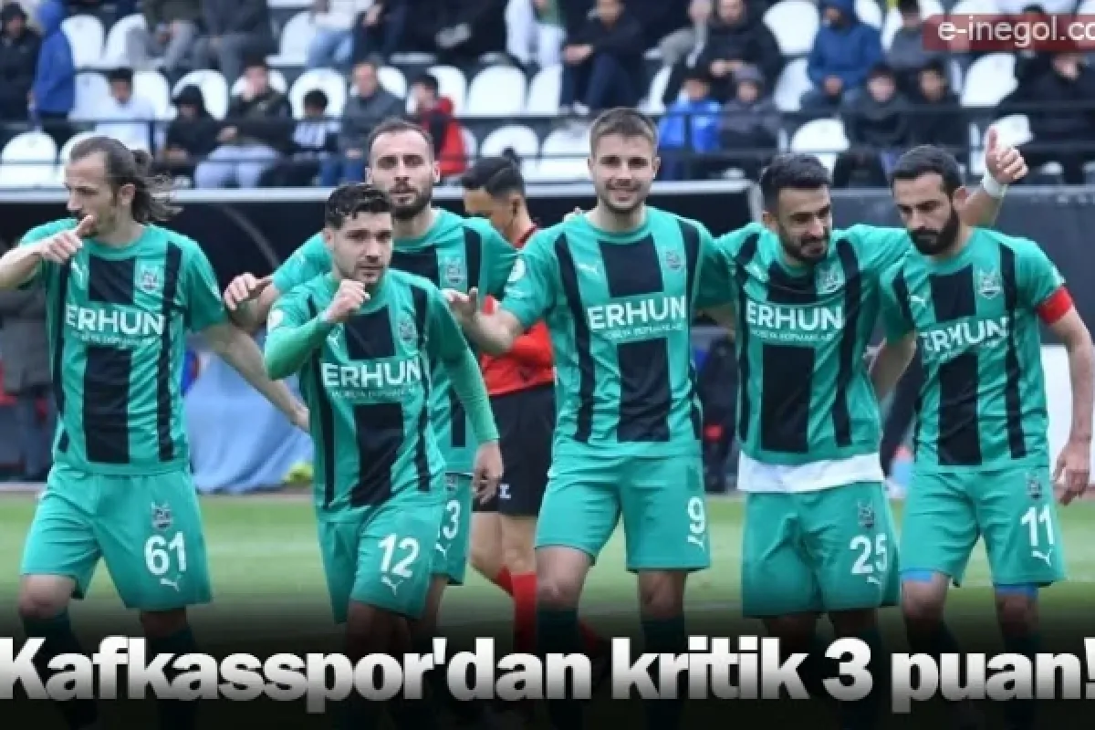 Kafkasspor'dan kritik 3 puan!