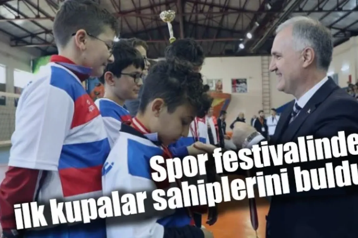 Spor festivalinde ilk kupalar sahiplerini buldu