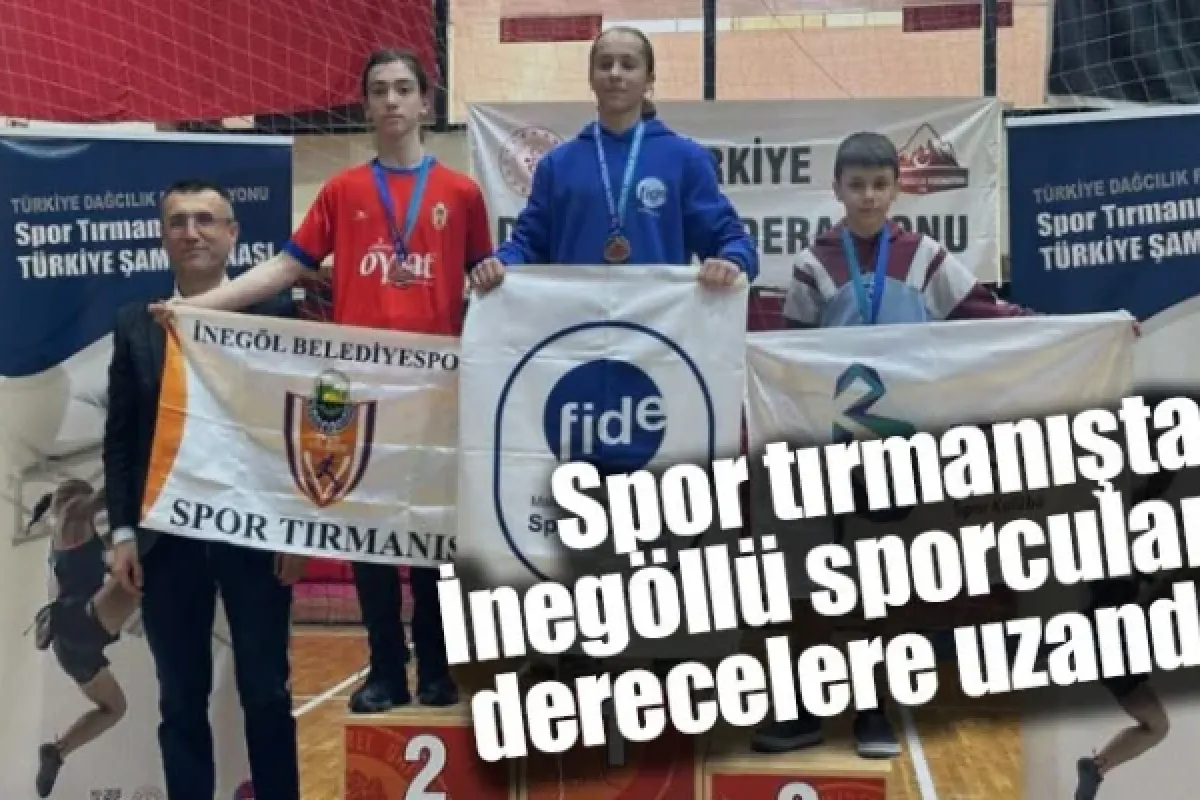 Spor tırmanışta İnegöllü sporcular derecelere uzandı