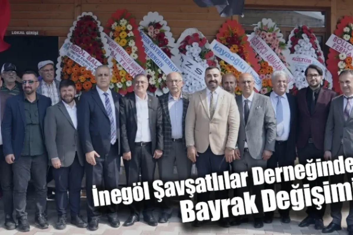 İnegöl Şavşatlılar Derneğinde Bayrak Değişimi