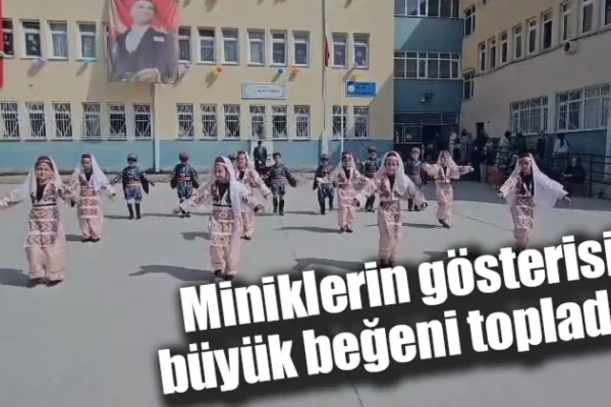 Miniklerin gösterisi büyük beğeni topladı