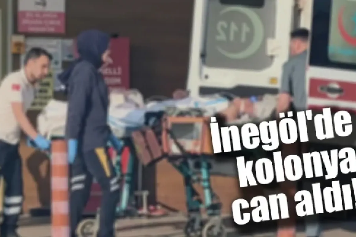 İnegöl'de kolonya can aldı!