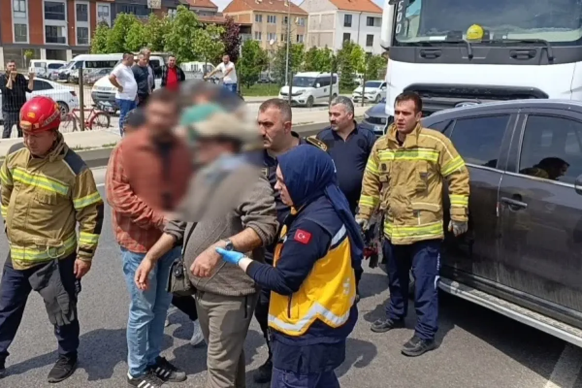 İnegöl girişinde kaza