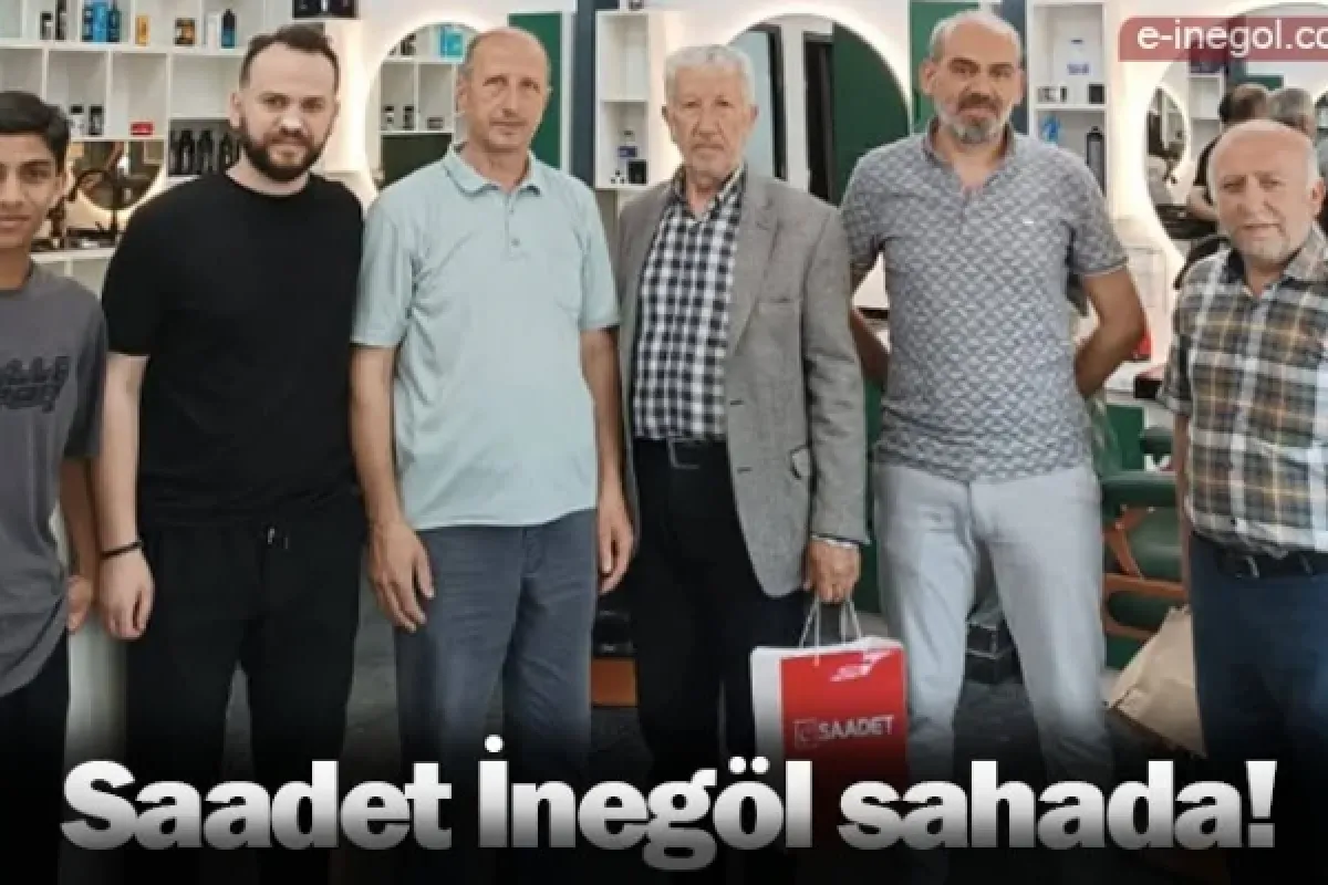Saadet İnegöl sahada!
