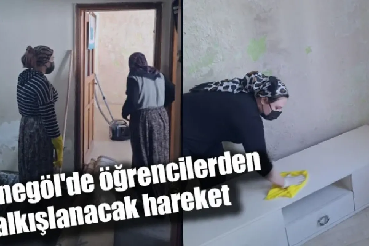 İnegöl'de öğrencilerden alkışlanacak hareket