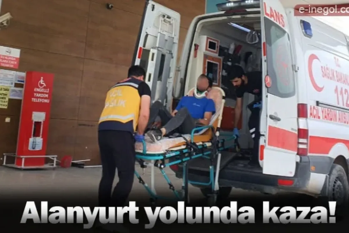 Alanyurt yolunda kaza!