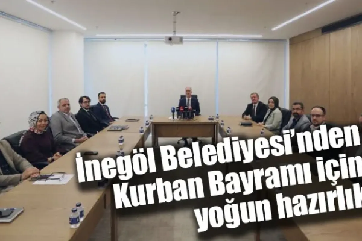 İnegöl Belediyesi’nden Kurban Bayramı için yoğun hazırlık