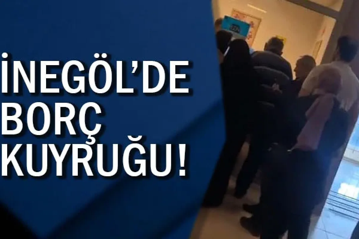 İnegöl'de borç kuyruğu