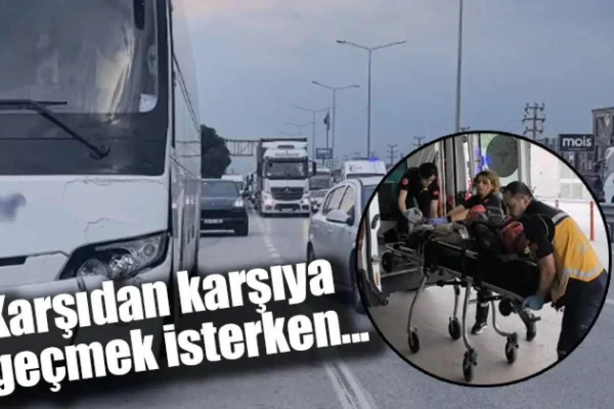 Karşıdan karşıya geçmek isterken...