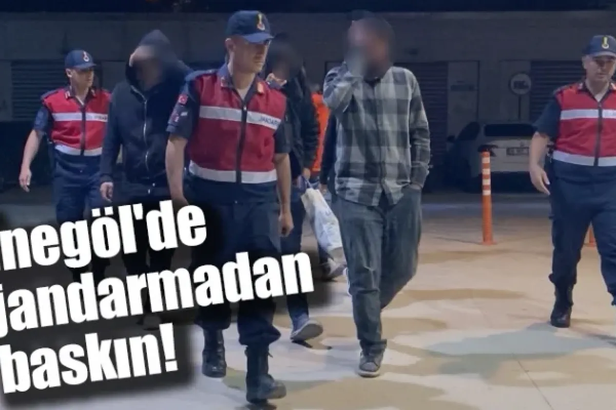 İnegöl'de jandarmadan baskın!