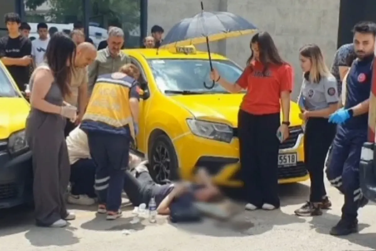 Kadına silahlı saldırı kamerada