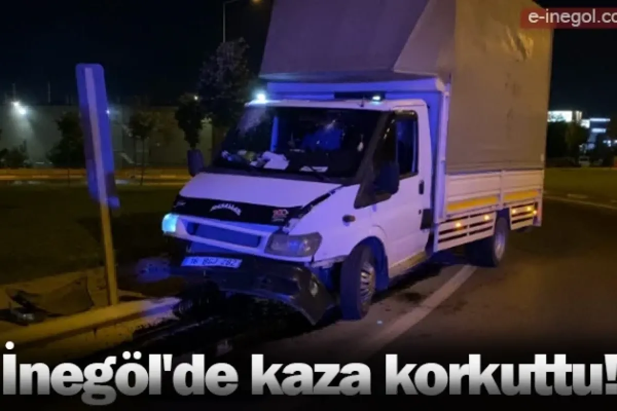 İnegöl'de kaza korkuttu!