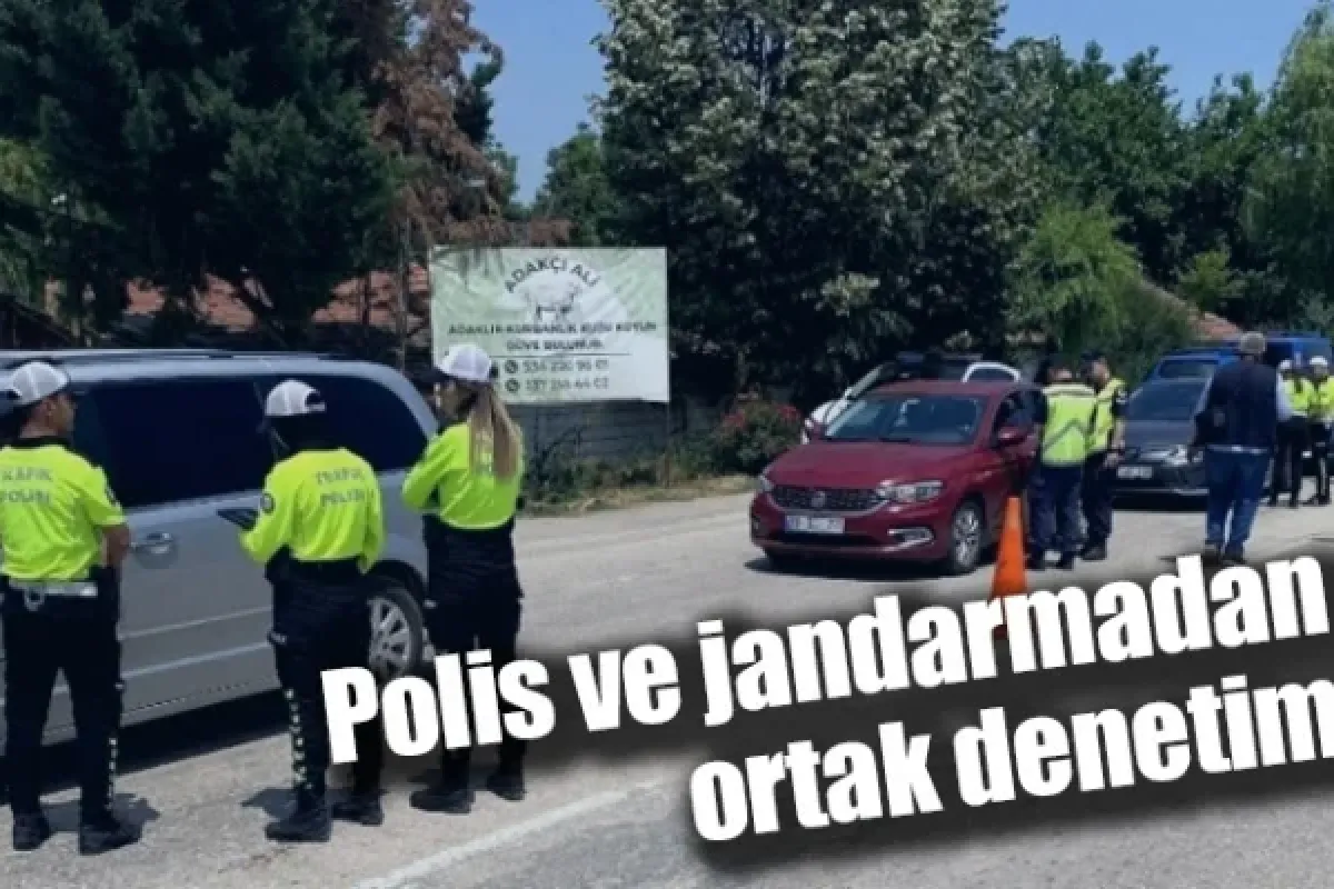 İnegöl'de polis ve jandarmadan ortak denetim