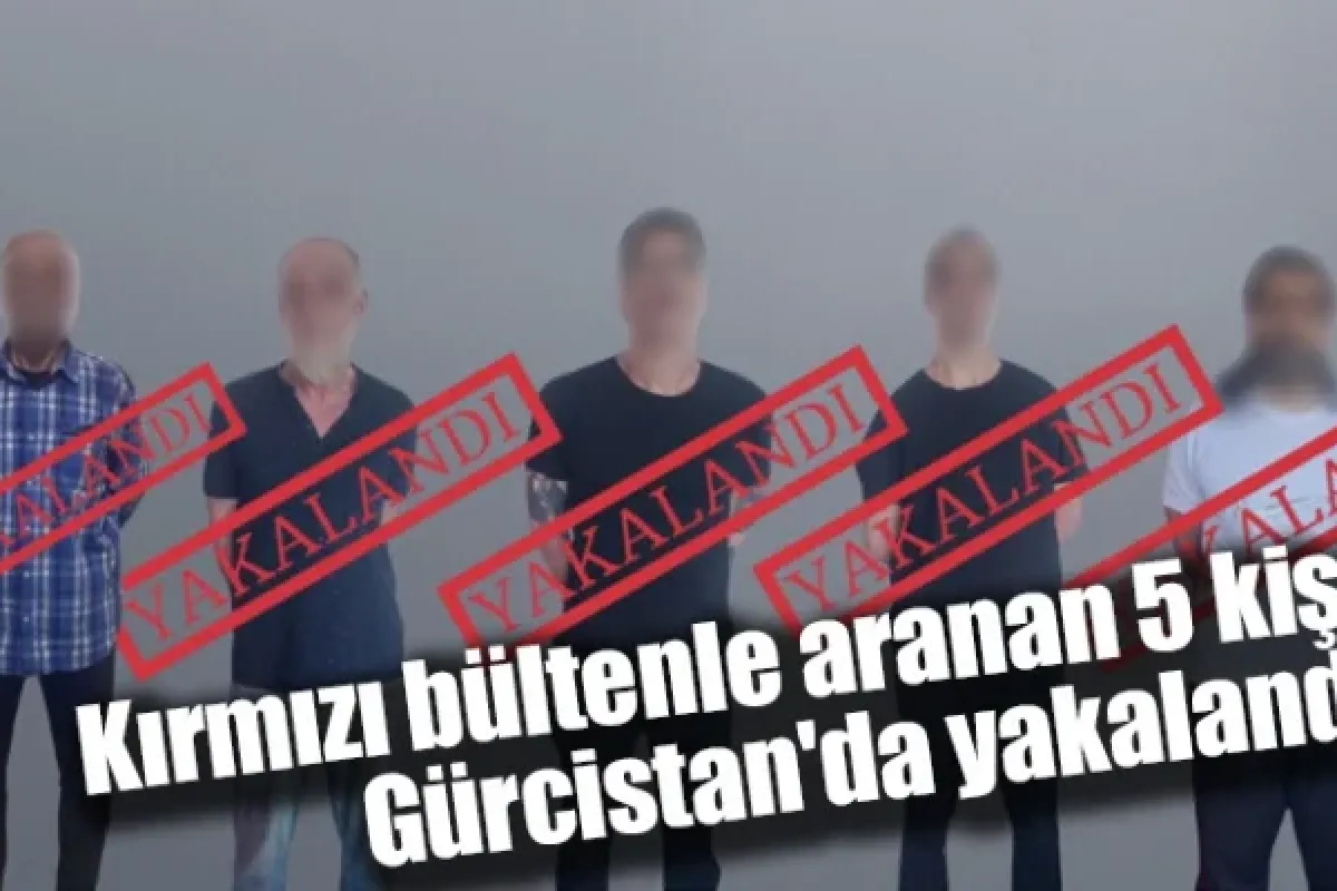 Kırmızı bültenle aranan 5 kişi Gürcistan'da yakalandı