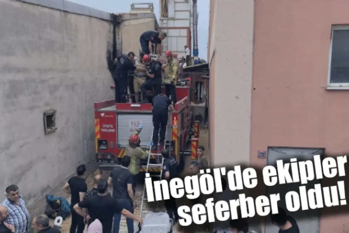 İnegöl'de ekipler seferber oldu!