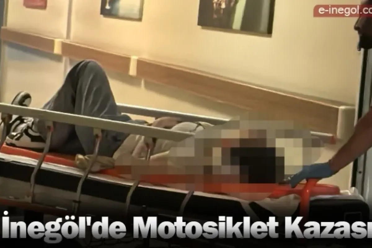 İnegöl'de Motosiklet Kazası