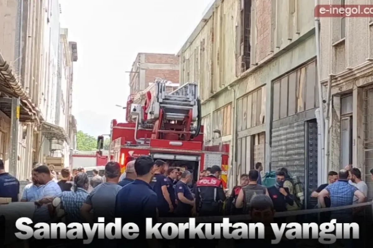 Sanayide korkutan yangın