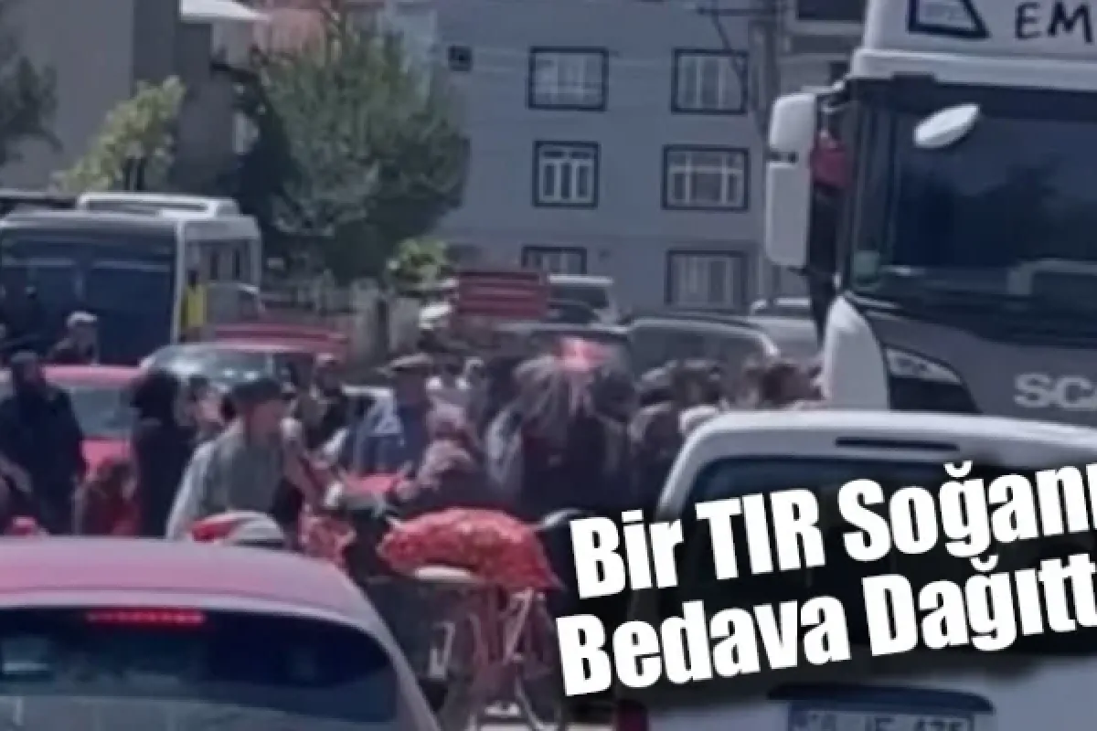 Bir TIR Soğanı Bedava Dağıttı