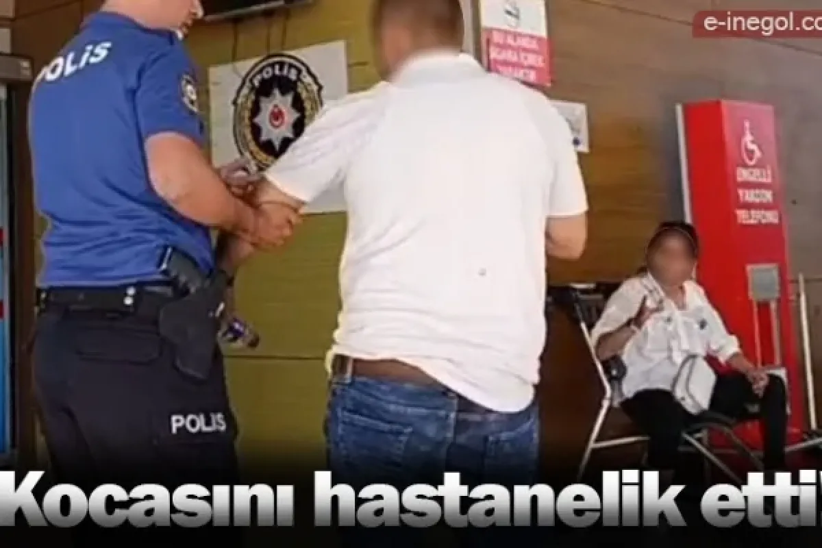 Kocasını hastanelik etti!