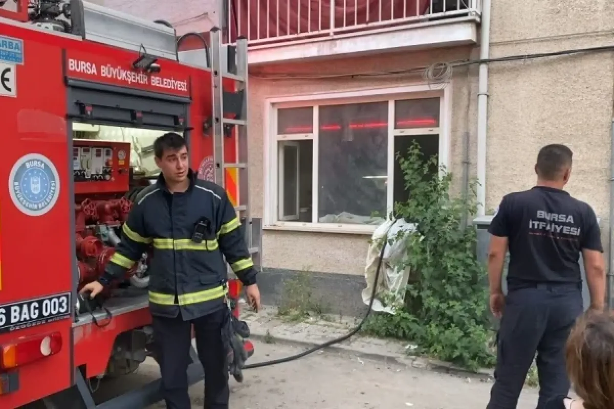 İnegöl'de korkutan yangın