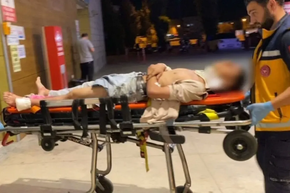 Motosiklet sürücüsü yaralandı