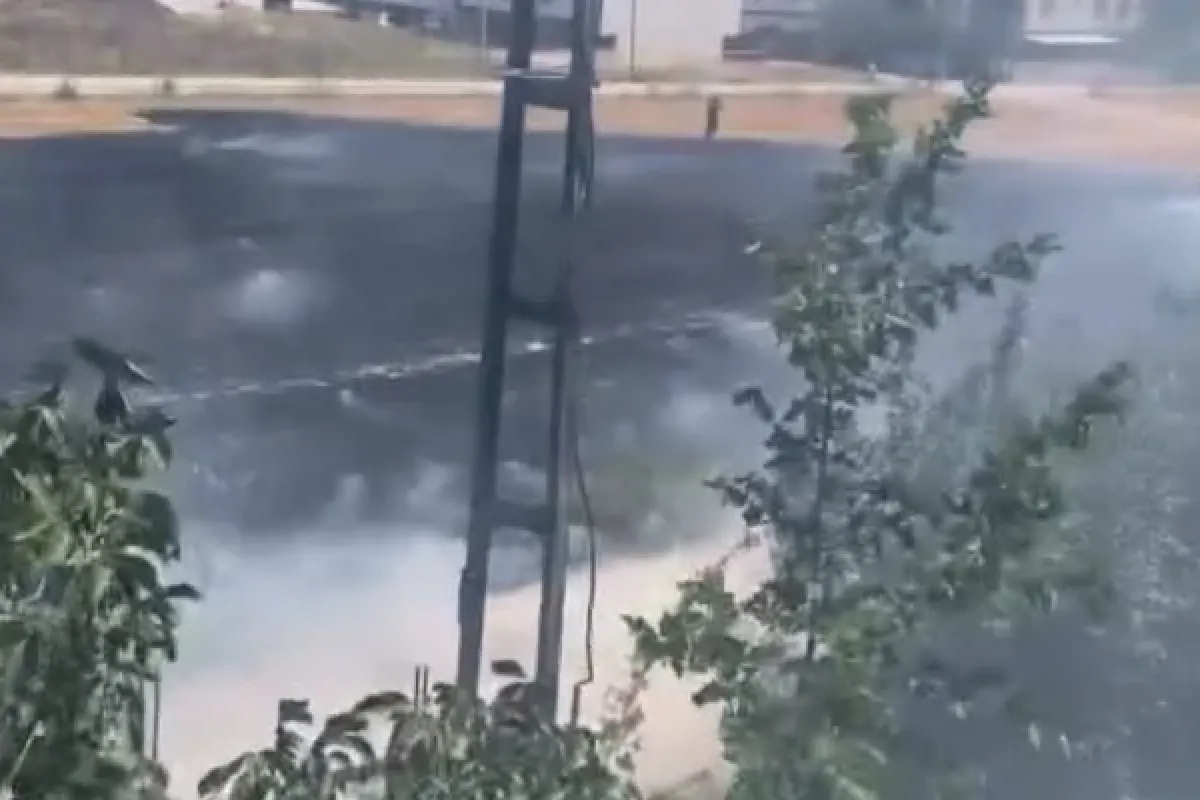 Anız Yangını Korkuttu