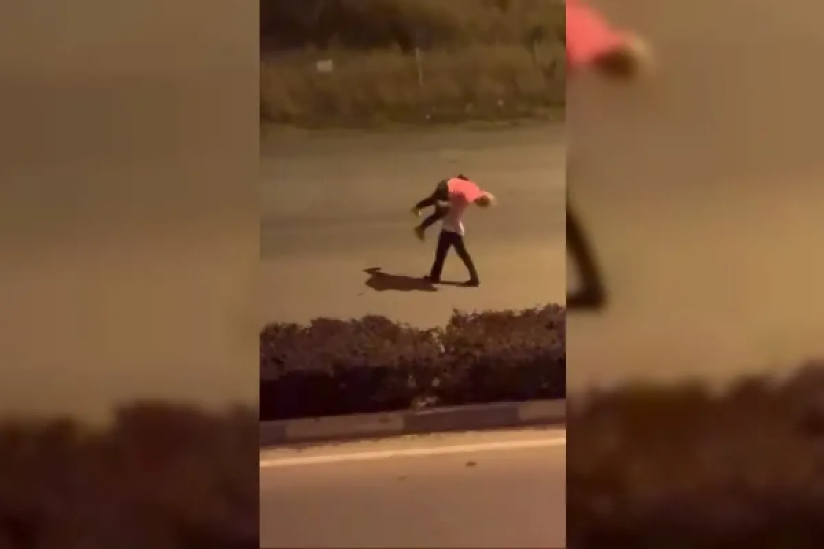 İnegöl'de ilginç olay! O anlar kamerada