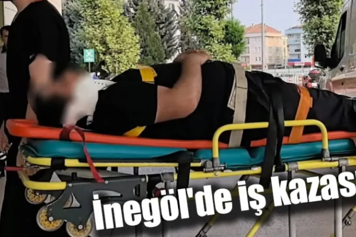İnegöl'de iş kazası