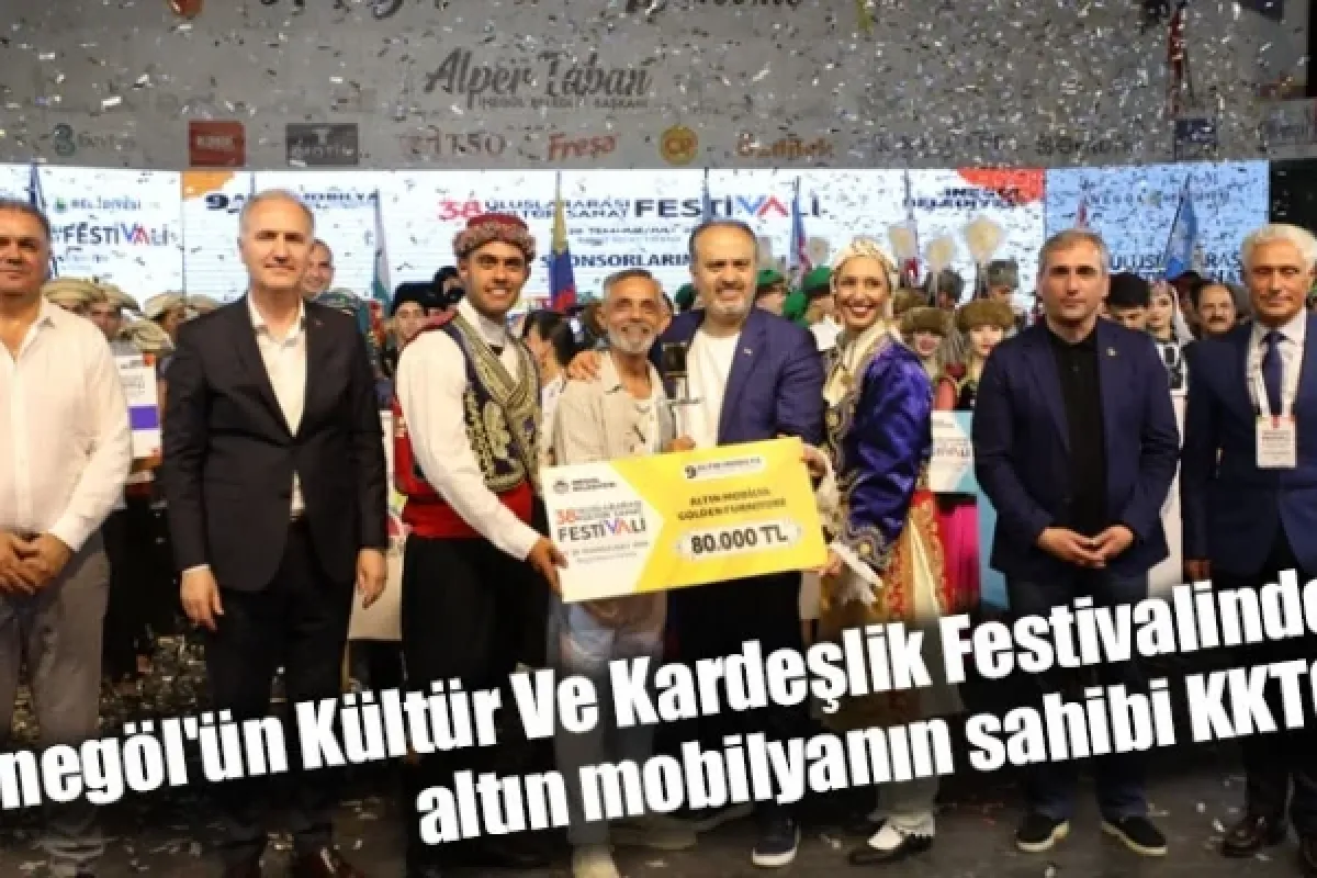 İnegöl'ün Kültür Ve Kardeşlik Festivalinde altın mobilyanın sahibi KKTC