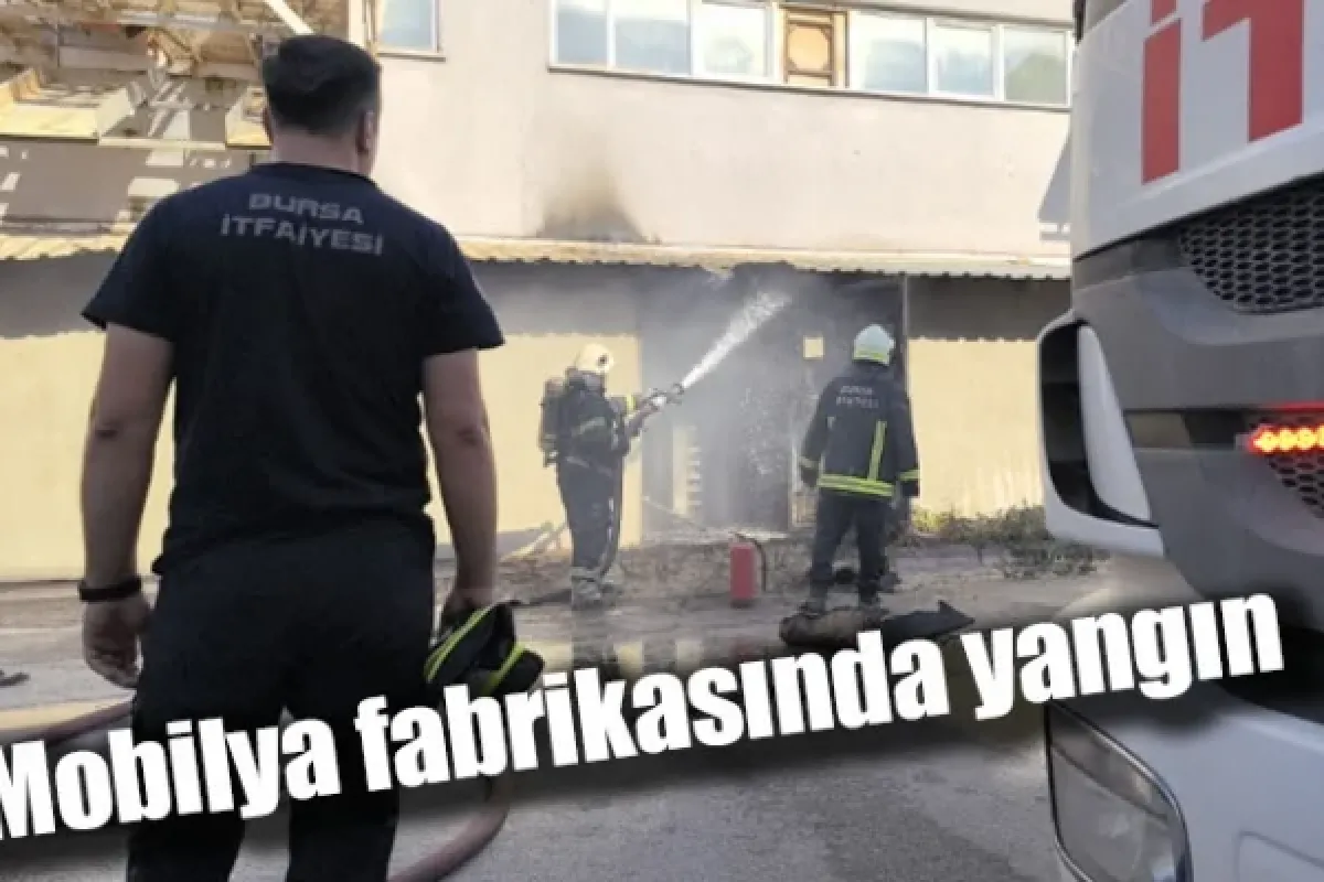 Mobilya fabrikasında yangın 
